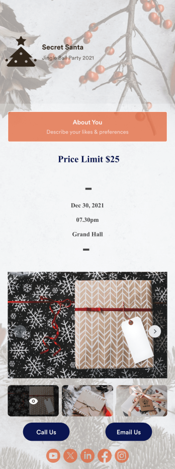 Secret Santa App Template