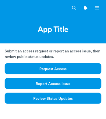 Secure Account Access App Template