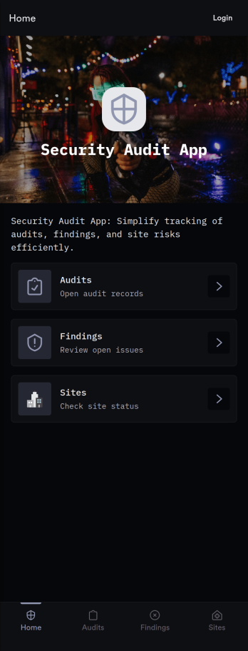 Security Audit App Template