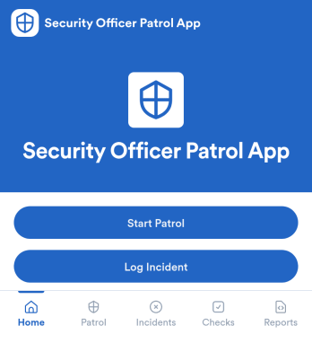 Security Officer Patrol App Template