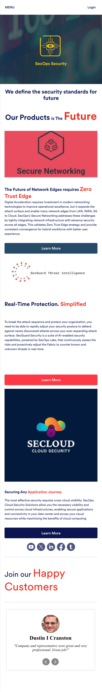 Security Service App Template