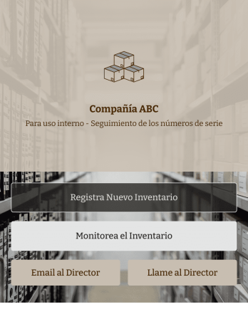 Seguimiento de números de serie App