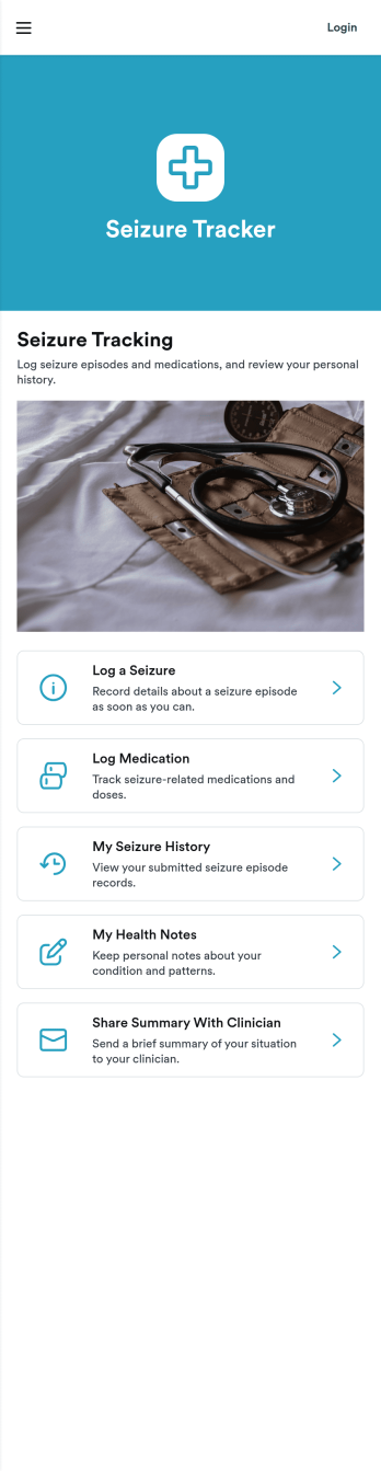Seizure Tracker App Template