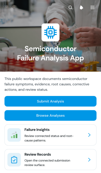 Semiconductor Failure Analysis App Template