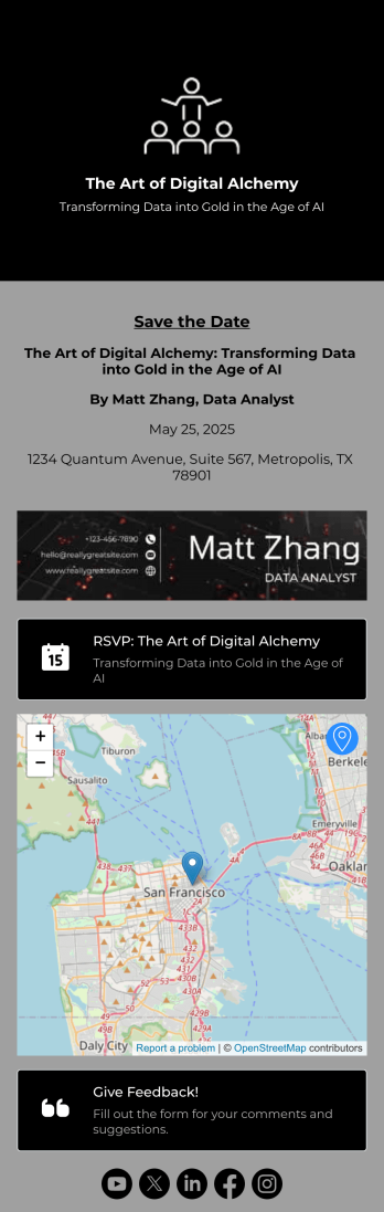 Seminar RSVP App Template