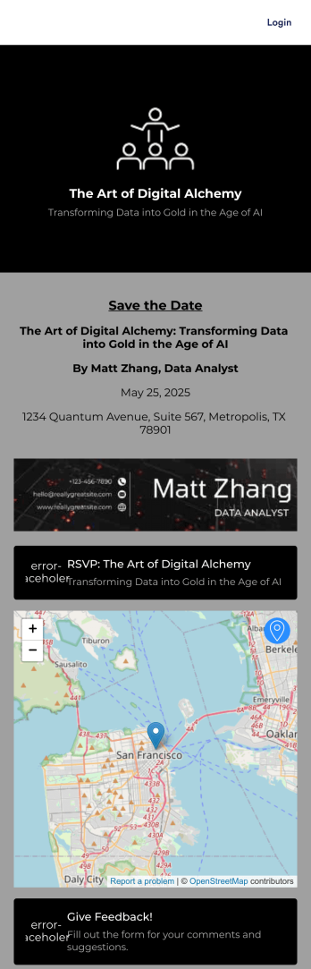Seminar RSVP App Template