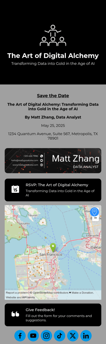 Seminar RSVP App Template