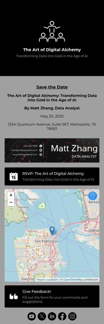 Seminar RSVP App Template