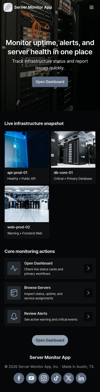 Server Monitor App Template