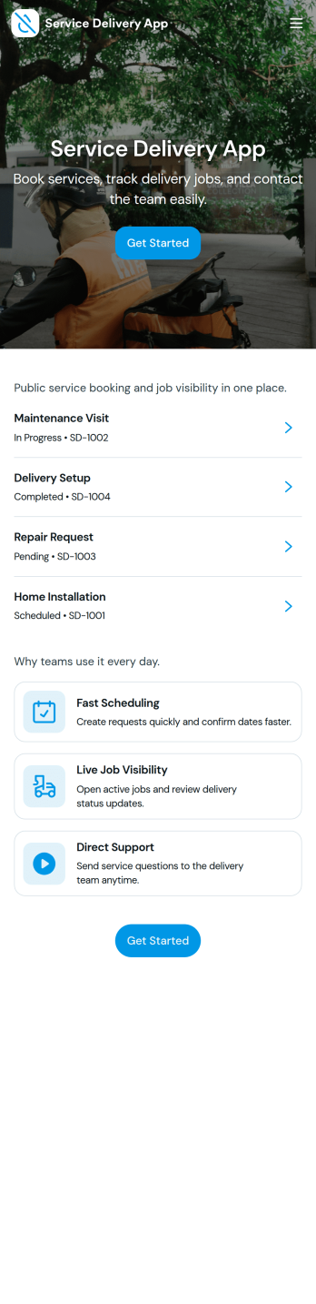 Service Delivery App Template