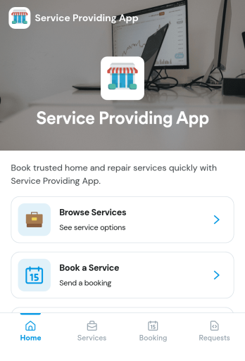 Service Providing App Template