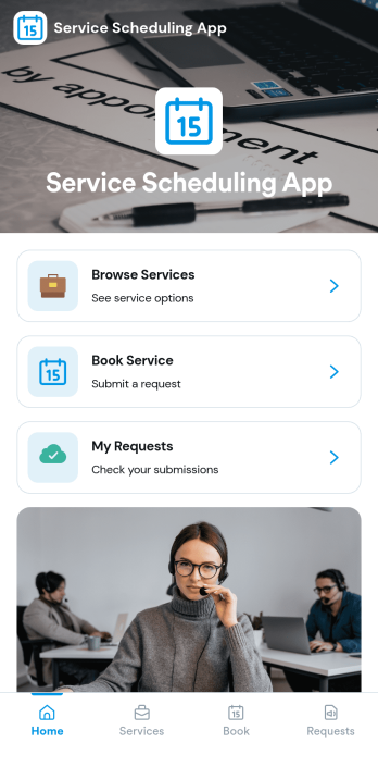 Service Scheduling App Template