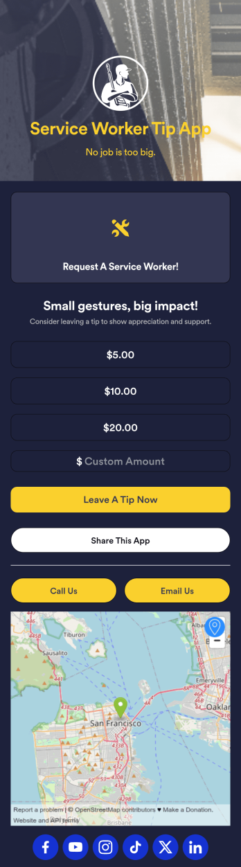 Service Worker Tip App Template