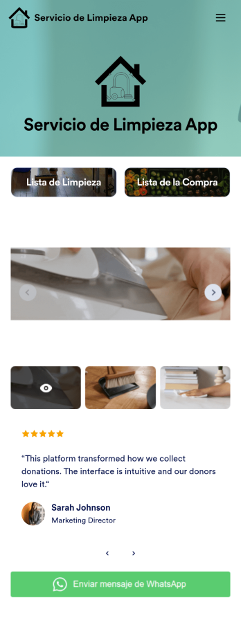 Servicio de Limpieza App