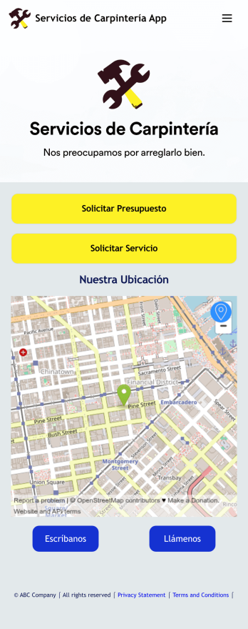 Servicios de Carpintería App