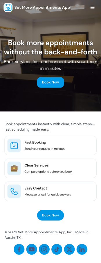 Set More Appointments App Template