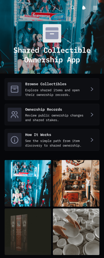 Shared Collectible Ownership App Template