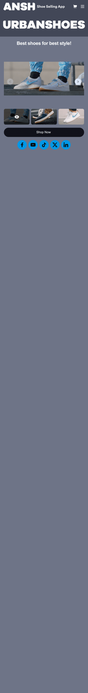 Customizable Shoe Selling App