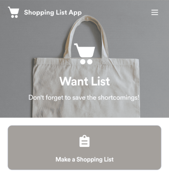 Shopping List App Template