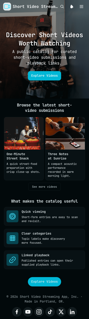 Short Video Streaming App Template