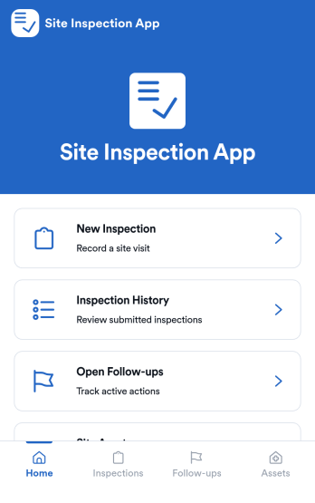 Site Inspection App Template