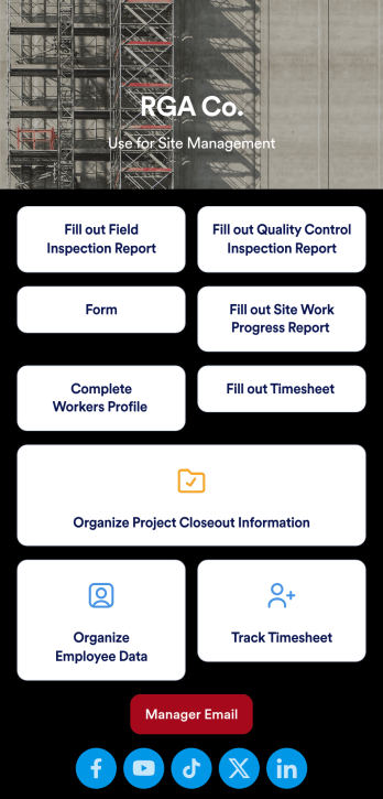 Site Management App Template