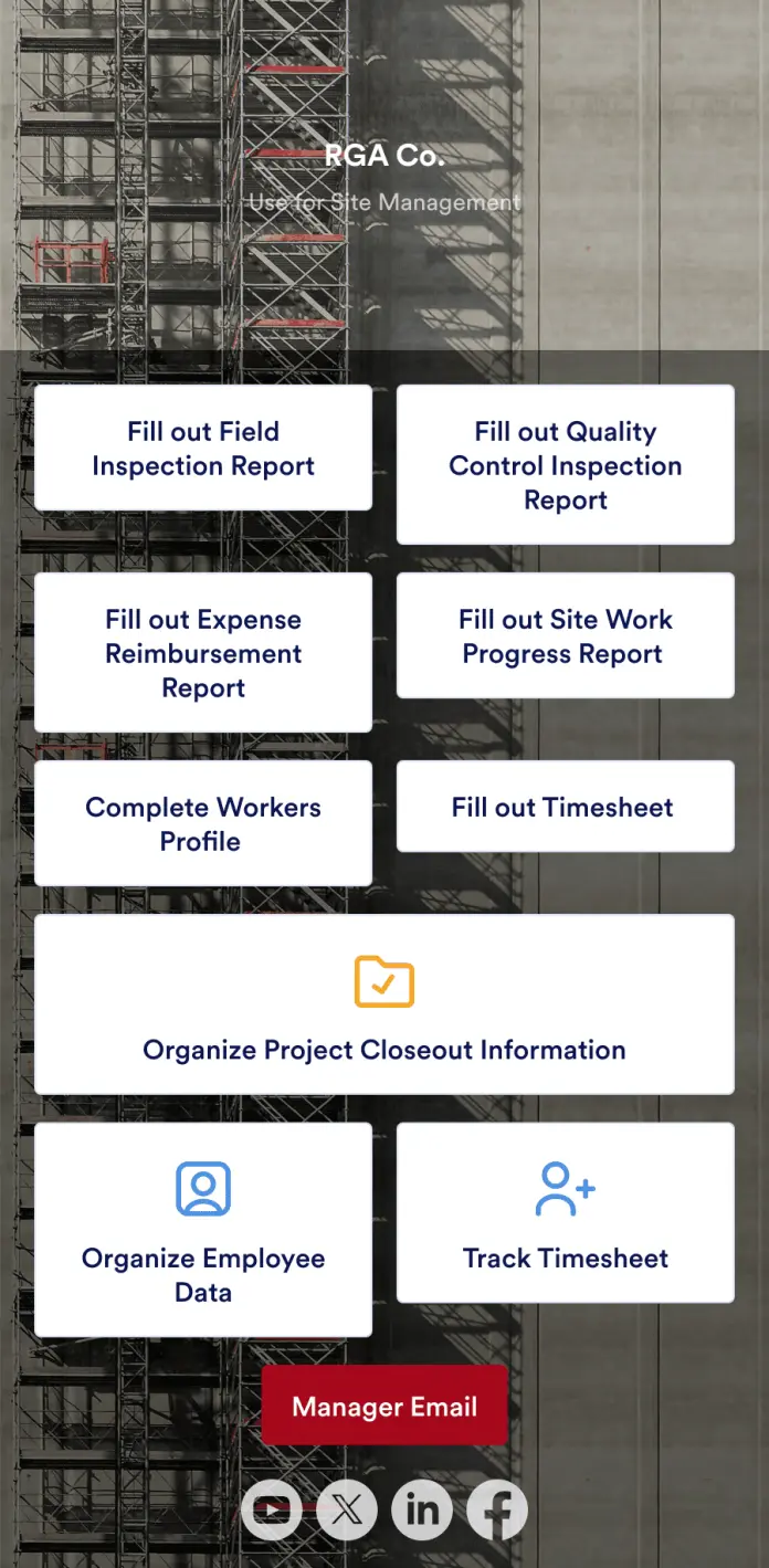 Site Management App