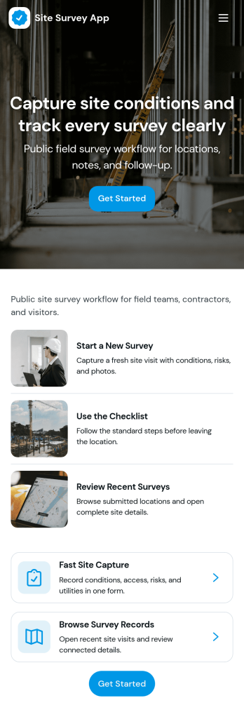 Site Survey App Template