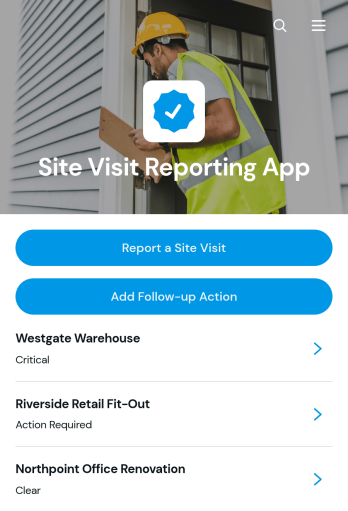 Site Visit Reporting App Template