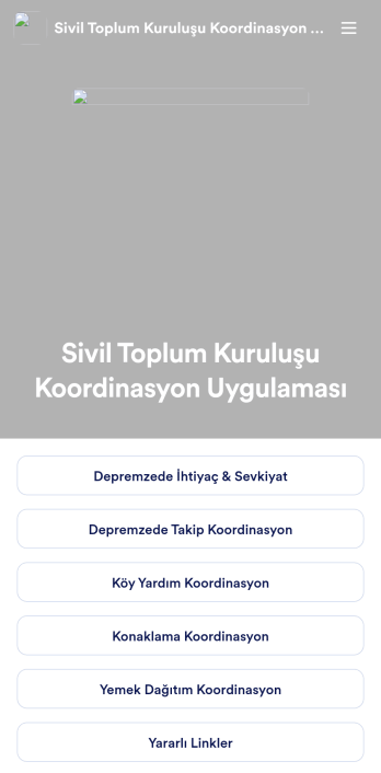 Sivil Toplum Kuruluşu Koordinasyon Uygulama Șablonu