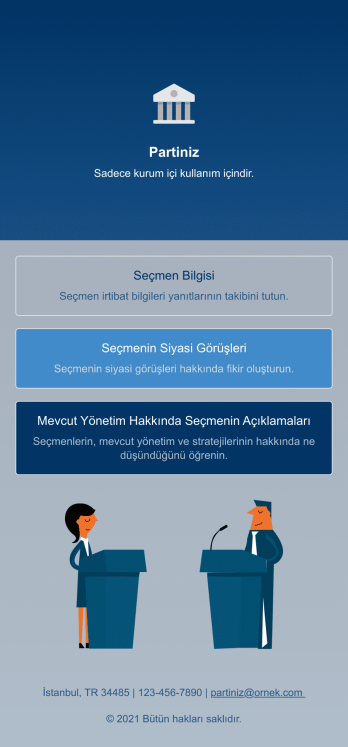 Siyasal Propaganda Uygulama Șablonu