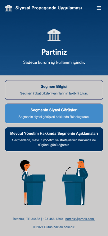 Siyasal Propaganda Uygulama Șablonu