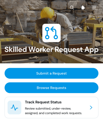 Skilled Worker Request App Template