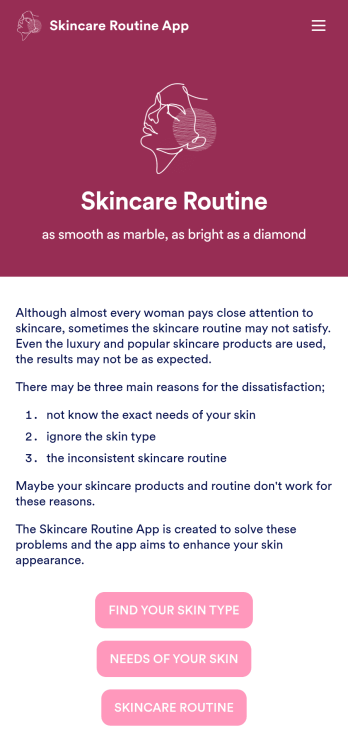 Skincare Routine App Template