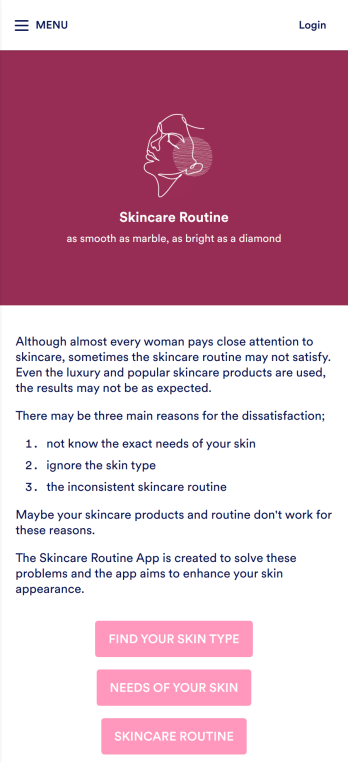 Skincare Routine App Template