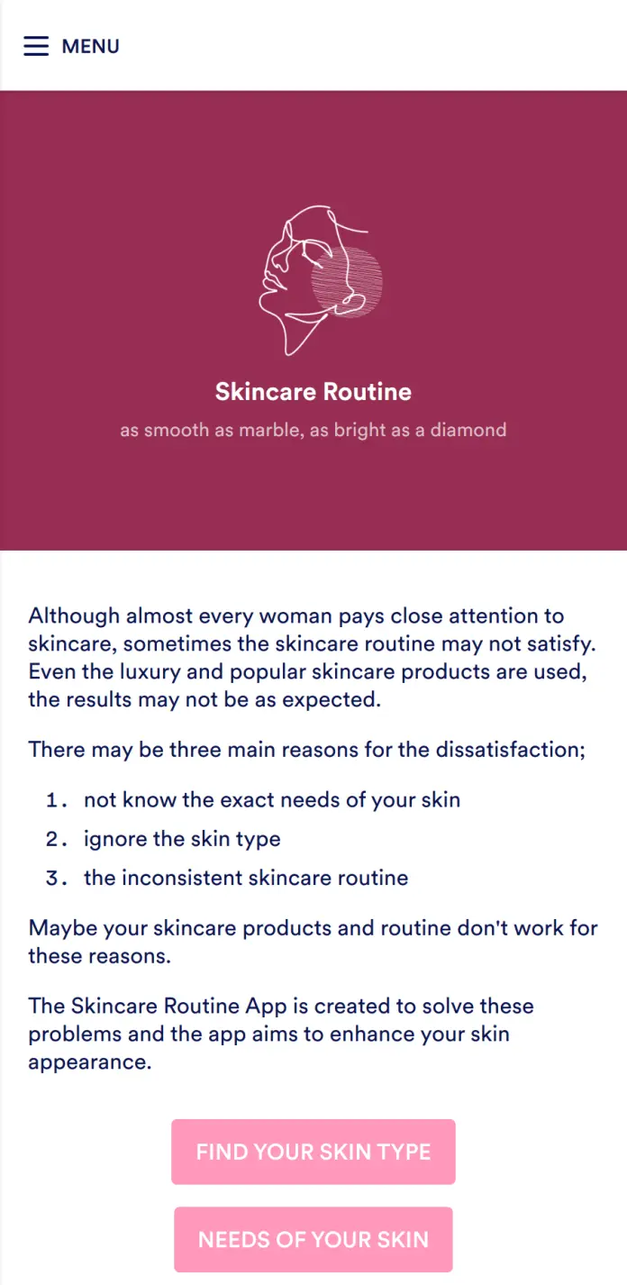 Skincare Routine App