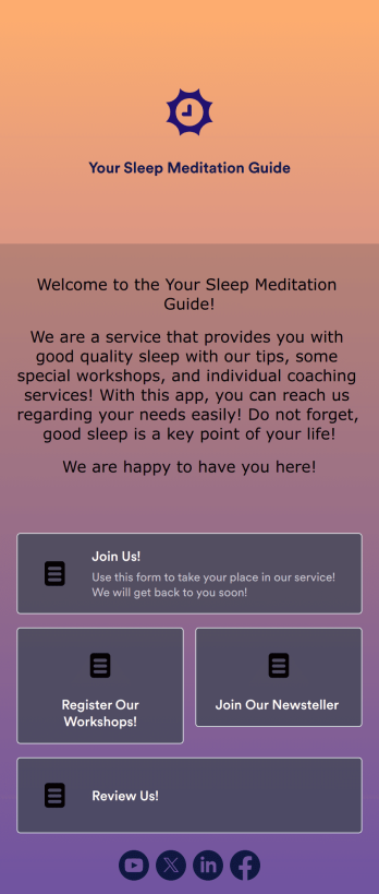 Sleep Meditation App Template