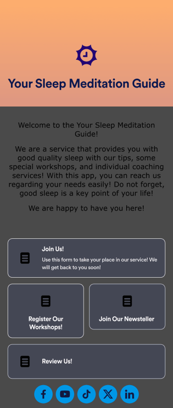 Sleep Meditation App Template