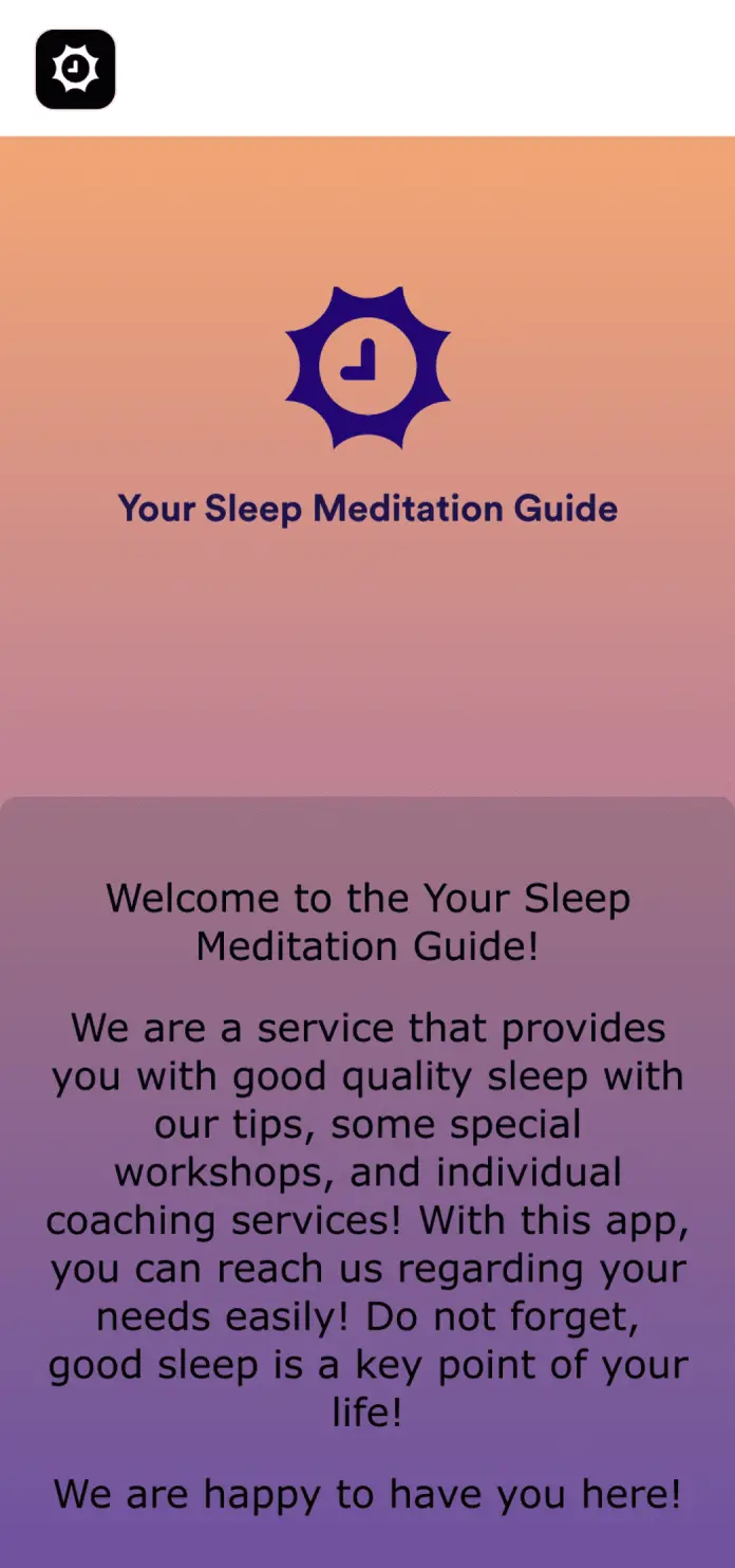 Sleep Meditation App