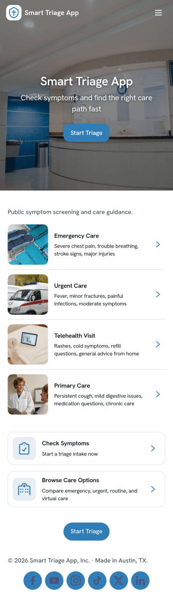 Smart Triage App Template