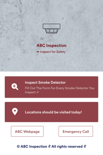 Smoke Detector Inspection App Template