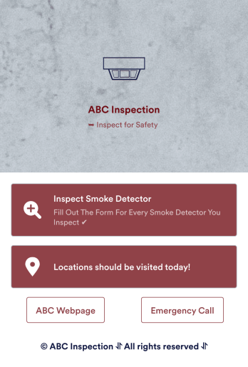 Smoke Detector Inspection App Template