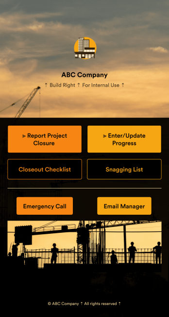 Snagging App Template