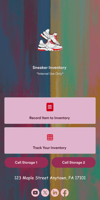 Sneaker Inventory App Template