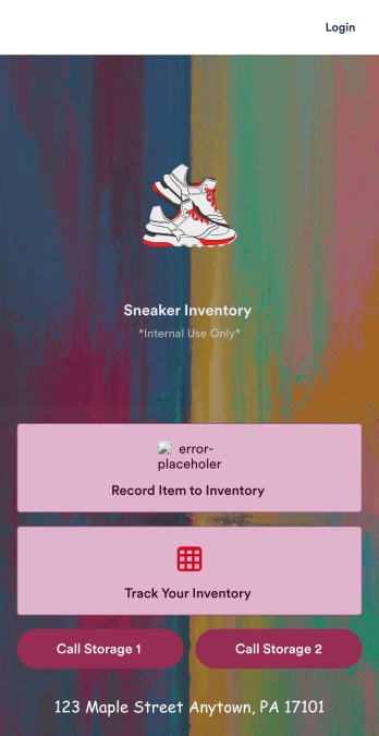 Sneaker Inventory App Template
