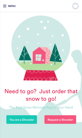 Snow Shoveling App Template