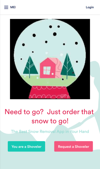 Snow Shoveling App Template