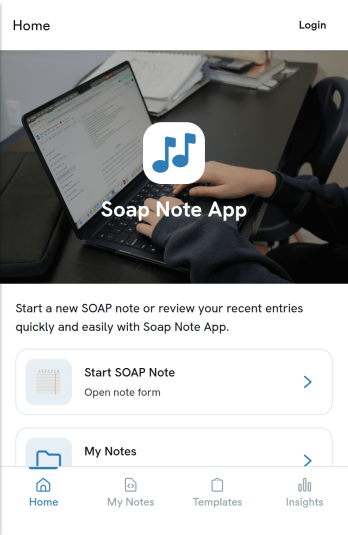 Soap Note App Template
