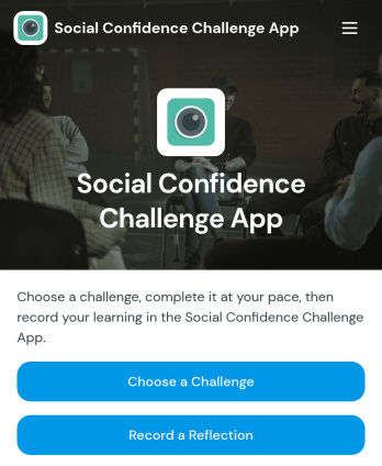 Social Confidence Challenge App Template