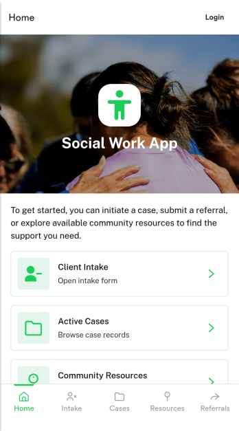 Social Work App Template